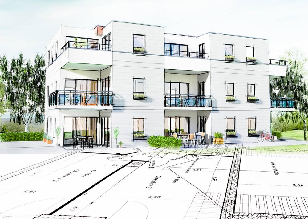 croquis architecte maison